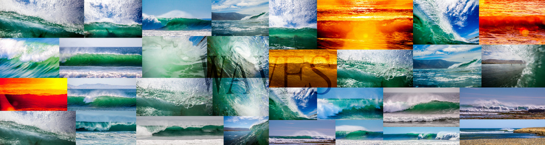 Collage of wave photos