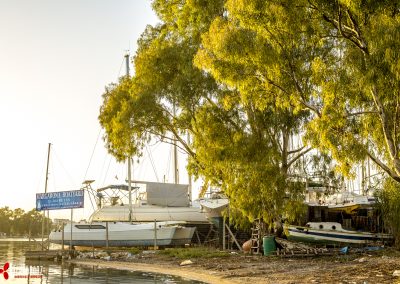 Catamaran in Margarona Boatyard