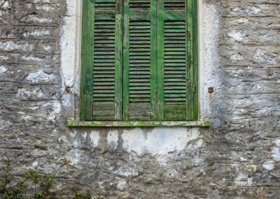 Green window shutter on Kalamos